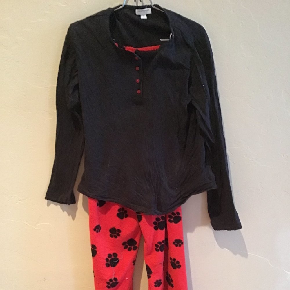 Charter Club Intimate Black and Red Doggy Pajamas